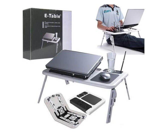 E Table Foldable & Portable Laptop Table