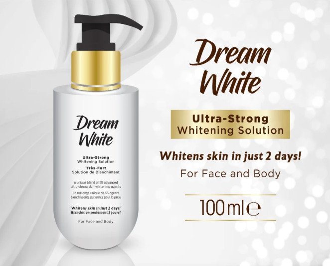 Dream White Ultra-Strong Whitening Solution For Face & Body In Pakistan