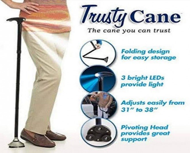 Sturdy Folding Cane With Built in Lights In Pakistan