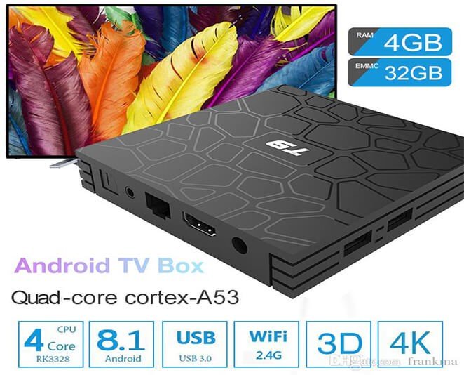 T9 Android TV Box 4GB 64GB Android 9.0 UHD In Pakistan